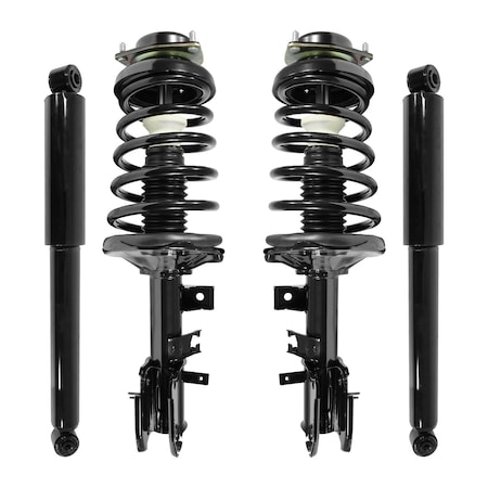 Unity 4-11351-255420-001 Front and Rear Complete Strut Assembly Shock Kit 4-11351-255420-001